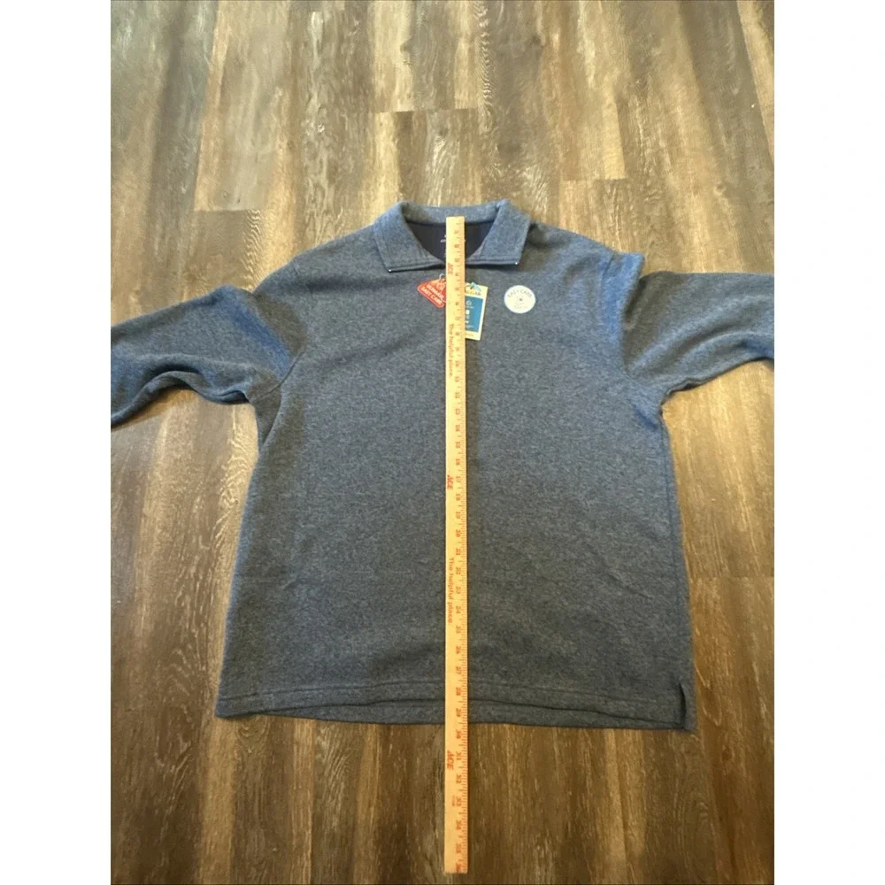 Haggar 1/4 Zip Pullover Cool 18 Pro Sweater Men's Blue Size XL--NWT